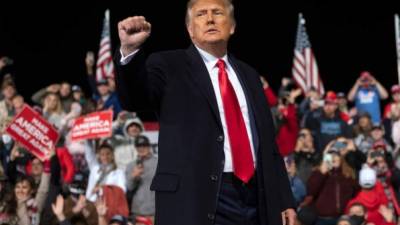 Trump realizará su último evento de campaña esta noche en Georgia para pedir la reelección de los candidatos republicanos en el Senado./AFP.