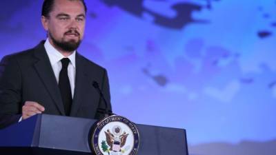 El actor, Leonardo Dicaprio, está comprometido con la protección de los océanos.