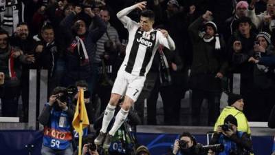 Cristiano Ronaldo es el jugador con más goles (124) en toda la historia de la UEFA Champions League. FOTO AFP.