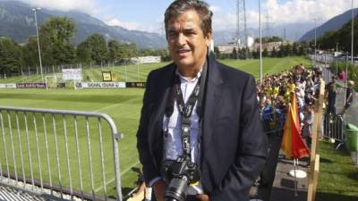 Jorge Luis Pinto, entrenador de la selección de fútbol de Honduras.