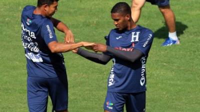 Beckeles durante el entrenamiento de la H en el estadio Carlos Miranda de Comayagua.