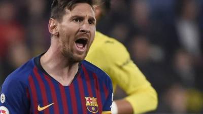 Lionel Messi anotó un gol al minuto 90. FOTO AFP.