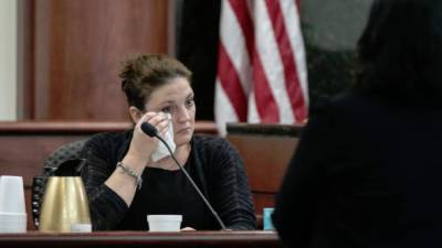 Amber Kyzer conmovió al jurado con su estremecedor testimonio en el juicio contra su ex esposo, el hombre que mató a sus cinco hijos./Twitter.