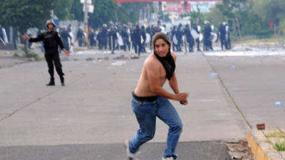 Una manifestación en Tegucigalpa tras la elecciones Honduras 2013.