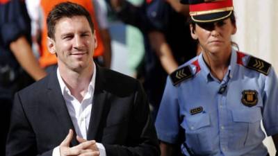 Messi estaría declarando este jueves en tierras españolas. Foto AFP.