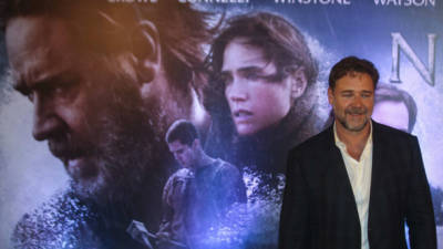 Russell Crowe se encuentra promocionando la cinta 'Noah' alrededor del mundo.