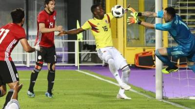 El partido entre Egipto y Colombia se disputó en Italia. FOTO EFE.