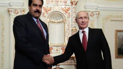 Nicolás Maduro y Vladímir Putin en una reunión.