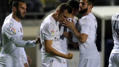 Denis Cheryshev ha marcado el gol de ventaja del Real Madrid 0-1 contra el Cádiz. Foto AFP