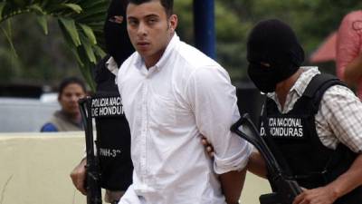 Gerson Javier Orellana Guevara al ser detenido.