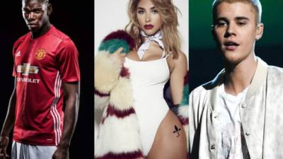 El francés Paul Pogba salió con la bella Chantel Jeffries, una ex-novia del cantante canadiense Justin Bieber.