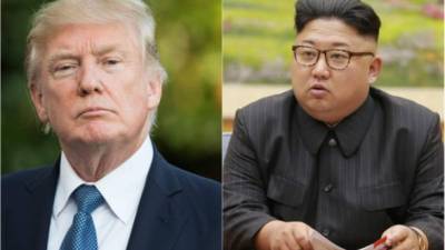 El presidente de Estados Unidos, Donald Trump y el líder norcoreano, Kim Jong-un.