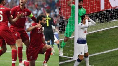 El Liverpool venció 2-0 al Tottenham y se consagró como el nuevo campeón de la Champions League. Una aficionada invadió el terreno de las acciones e identificaron quién es, además Salah festejó de manera peculiar. Fotos AFP y EFE.
