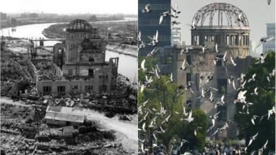 Hiroshima conmemoró hoy con un minuto de silencio el 70 aniversario del lanzamiento de la bomba atómica por parte de EUA contra esta ciudad nipona.