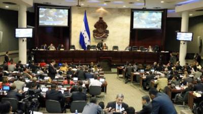 Los diputados del Congreso Nacional anoche.