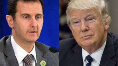 El presidente sirio, Bachar al Asad y el presidente de Estados Unidos, Donald Trump. EFE/Archivo