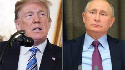 El presidente de Estados Unidos, Donald Trump y el presidente ruso, Vladímir Putin.
