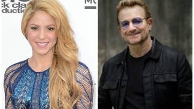 Shakira y Bono, de U2.