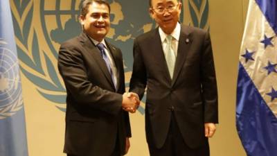 Hace poco más de cuatro meses, el presidente hondureño Juan Orlando Hernández se reunió en Nueva York, sede de la ONU, con el secretario general del organismo, Ban Ki-moon.