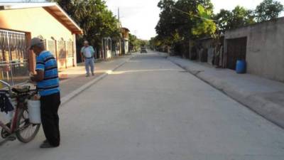 Así luce una de las calles de la colonia Japón, de Choloma.