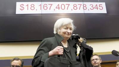 La presidenta de la Fed, Janet Yellen, en su comparecencia ante un comité de la Cámara de Representantes de EE.UU.