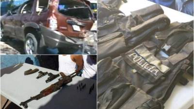 Detenidos tras una persecución con armas de grueso calibre en la 21 de Febrero de Tegucigalpa.