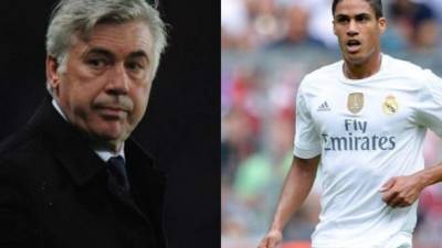 Ancelotti en su etapa con el Real Madrid le dio varios minutos a Varane.