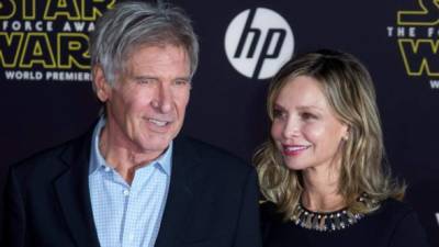 Ford junto a su actual pareja, la también actriz, Calista Flockhart