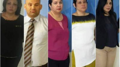 Yasmin Zamara Dubón, Herlon David Menjívar Navarro, Adela Elizabeth Sánchez, Liz María Ernestina Núñez y Yenny Petra Seidel.