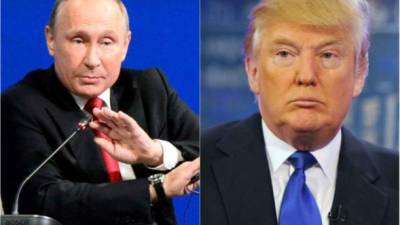 El presidente ruso, Vladimir Putin y el presidente estadounidense, Donald Trump.