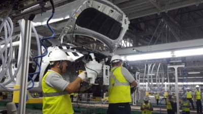 Una empresa de ensamblaje de carros de la marca coreana Kia Motors asentada en Nuevo León, México. EFE