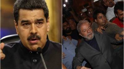 El presidente de Venezuela Nicolás Maduro y el expresidente de Brasil, Lula da Silva.