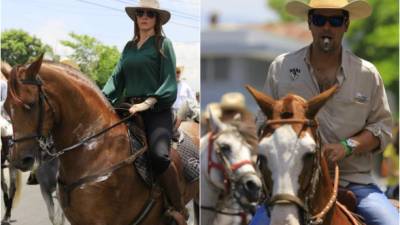 Elegancia y porte de los jinetes en el desfile de la Agas en el marco de la Feria Juniana de San Pedro Sula.