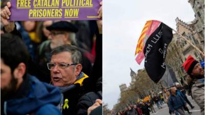 Colectivos llamaron a iniciar un ciclo de movilizaciones al que llaman 'primavera catalana'. AFP