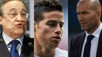 James ha creado división de opiniones entre Florentino y Zidane.
