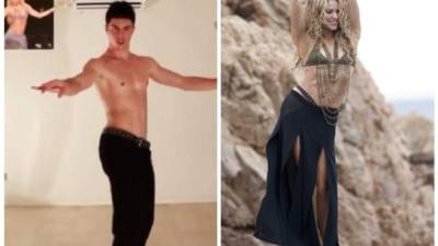 Shakira tiene un fan que baila idéntico a ella.