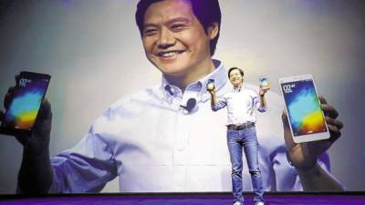 Lei Jun, fundador y presidente ejecutivo de Xiaomi, durante la presentación del Mi Note en Beijing hace dos semanas.