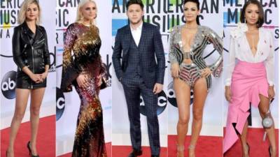 Estrellas de fama internacional como Selena Gómez, Niall Horan y Ashlee Simpson se apoderaron de la alfombra roja de los American Music Awards (AMAs 2017) paraasistir a la llamativa ceremonia de premios.Todos están luciendo sus mejores atuendos, y en el caso de las mujeres hay muchas que irradian sensualidad y elegancia.