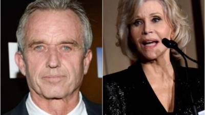 Robert Kennedy Jr. y Jane Fonda. Fotos: AFP/Archivo