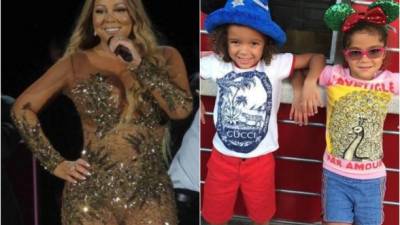 Mariah Carey y sus hijos.
