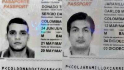 Los dos colombianos fueron requeridos en el aeropuerto sampedrano este lunes.