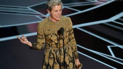 Frances McDormand era una de las favoritas para llevarse el Óscar a mejor actriz.// Foto AFP.