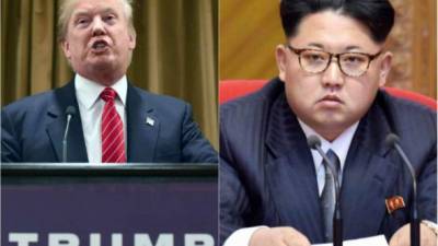 El presidente de Estados Unidos, Donald Trump y el líder norcoreano, Kim Jong-un.