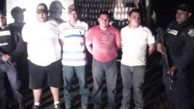 Los detenidos son Miguel Cerrano Acosta, Francisco Gálvez Contreras, Estuardo Morales Rodas y Juan Carlos Pérez.