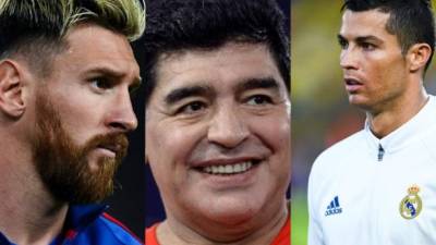 Maradona habló sobre Messi y CR7.