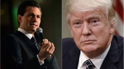 El presidente de México, Enrique Peña Nieto y su homólogo de Estados Unidos, Donald Trump.