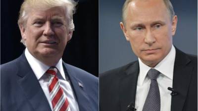 Donald Trump no cesa de mostrar su admiración por el presidente ruso. AFP.