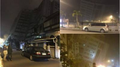 Un hotel se derrumbó este martes en el este de Taiwán luego que la isla fuera sacudida por un sismo de magnitud 6,4, informaron las autoridades, y medios de prensa locales indicaron que una treintena de personas estarían atrapadas por el derrumbe. Fotos: Twitter Sonia Su.