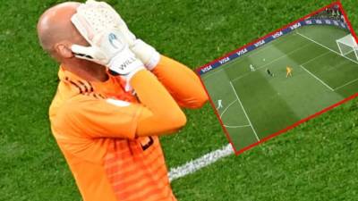 Willy Caballero regaló el primer gol a Croacia on un horrible error.