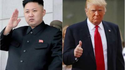 El líder norcoreano Kim Jong-Un y el estadounidense Donald Trump.